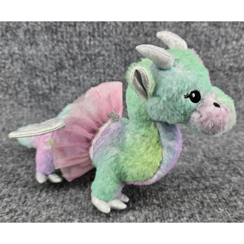 American Girl Crisella WellieWishers Dragon Plush Multicolor Tutu Wings Pastel - Picture 2 of 10